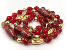 Vintage Red Millefiori &
