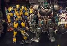 Yolopark Transformers ROTB Cheetor, Rhinox Custom Painted