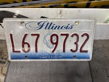 Illinois Number Plate Genuine