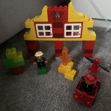 Lego Duplo My First Fire Station (6138) Fighter Figure Engine Car Bricks Blocks