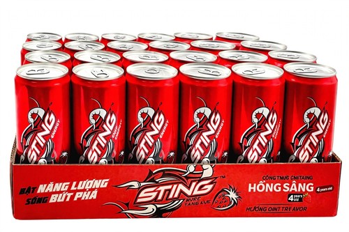Sting energy drink - sting, strawberry