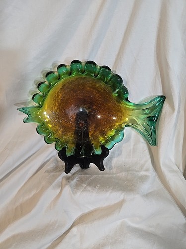 Vintage murano sommerso fish - murano,