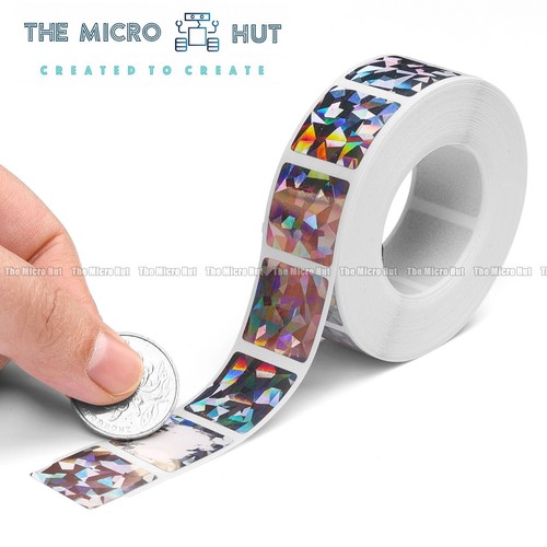 25mm hologram silver scratch - 25mm,