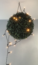 Artificial Christmas Holly Ball Hanging Topiary Garden Basket Flower Winter