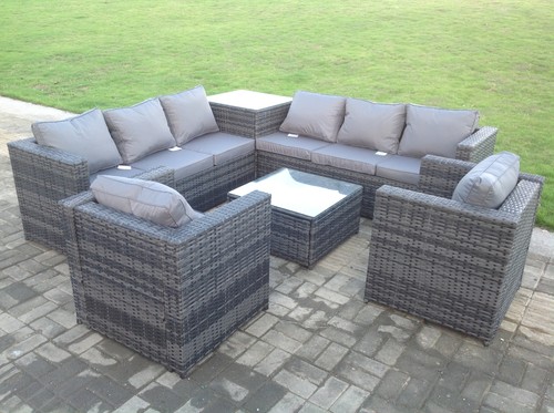 Fimous seater wicker outdoor - seater,