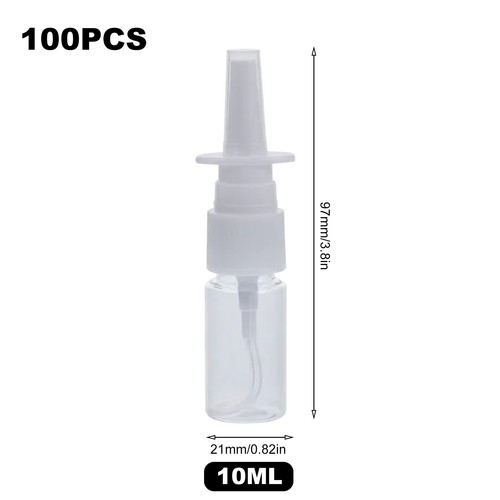 100x 10ml mini empty plastic - empty,