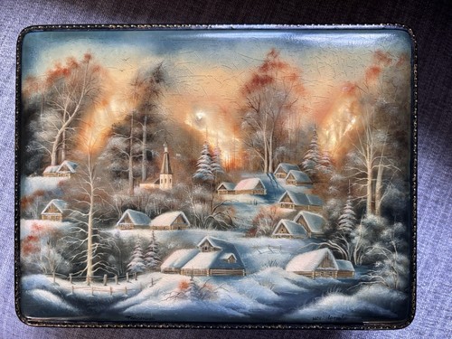 Hand painted fedoskino - hand‑painted,