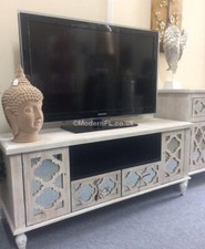 Washed Wood TV Unit With