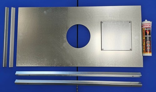 Stove register plate steel - stove,