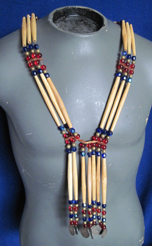 Native style hair pipe - , glass