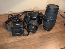 Canon EOS 1300D DSLR Camera 18MP with 2 Lenses, Charger, and Camera Bag