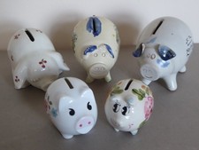 5 Ceramic Piggy Banks for Pig