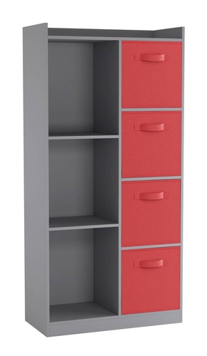 Cube wooden bookcase - 7,