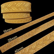 Oak leaf mylar - oak, gold