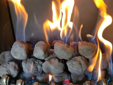Gas fire coals replacement - fire,
