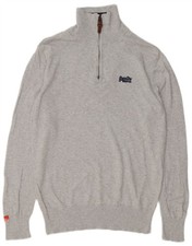 Superdry Mens Zip Neck Jumper