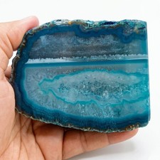 Blue Geode Agate 537g Polished