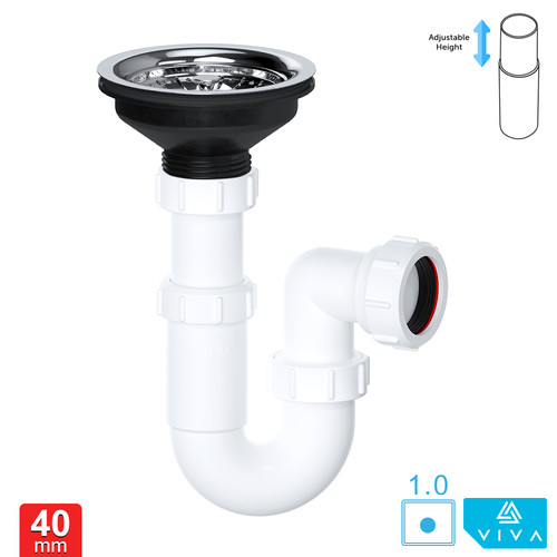 Kitchen sink waste kit - kitchen,