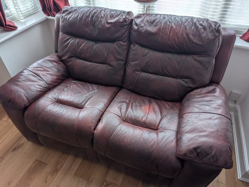 Leather two seater manual - leather,