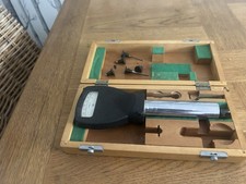 Plunger Type Dial Test Indicator Imperial With 6 Probs 0.0005 Inch Wooden Case