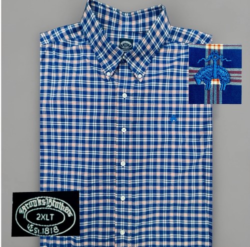 Brooks brothers blue plaid - brooks,