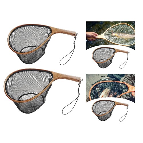 Fly fishing landing - landing, net