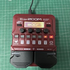 Zoom B1 Four Bass Multi-Effects Pedal Vgc See Photos , Reset And Tested