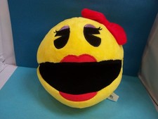Bandai Namco Ms. Pac-Man. Yellow, Soft Toy 7"