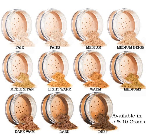 Mineral foundation make - mineral, up