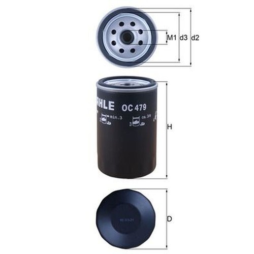 Oil filter for - jeep, cherokee
