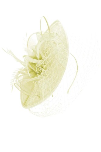 Saucer sinamay headband clip - saucer,