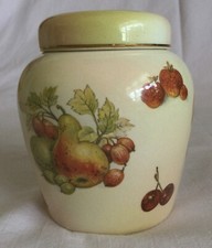 Royal Worcester Palissy Royale Collection Fruit Small Ginger Jar Pot with Lid