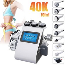 10 in 1 40K Cavitation RF Vacuum Ultrasonic Body Slimming Beauty Machine UK Plug