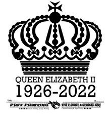 Queen Elizabeth RIP, car vinyl