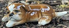 Vintage Goebel Miniature Boxer Puppy Dog Porcelain Figurine