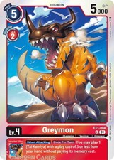 EX1-004 Greymon Uncommon Foil