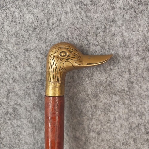 Vintage wooden walking stick - wooden,