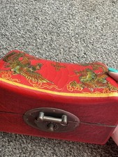 vintage chinese pillow box