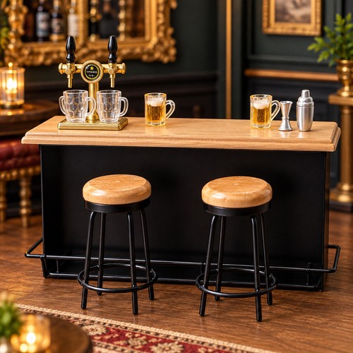 Miniature pub bar stools - , bar,