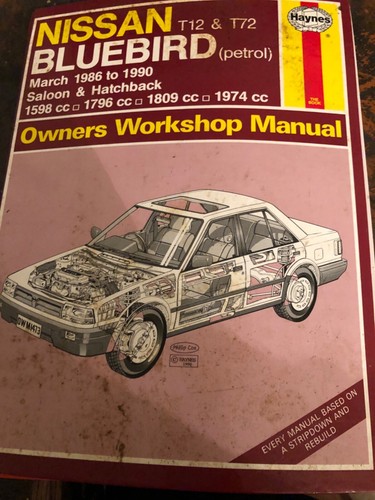 Haynes nissan bluebird - nissan, t12