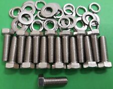 Triumph Stag V8 Engine Stainless Exhaust Manifold Fitting Bolts Kit + EXTRA BOLT