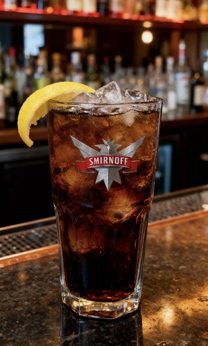 Smirnoff tall glass new - tall,