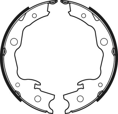 Abtex brake shoe set axle - abtex,