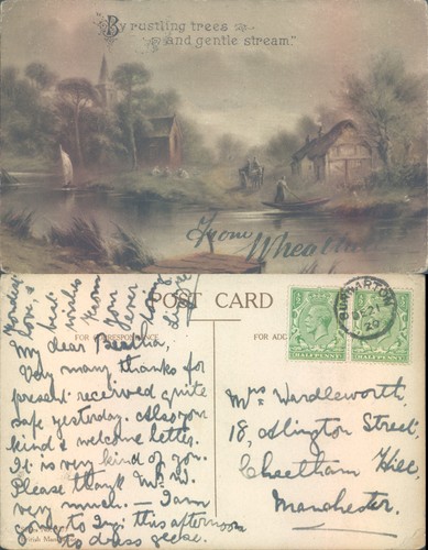 River scene with church and