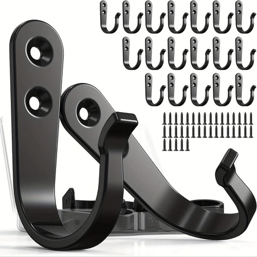 16pcs coat hooks single wall - 16pcs,