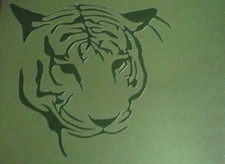 NEW A1 AIRBRUSH STENCIL TIGER