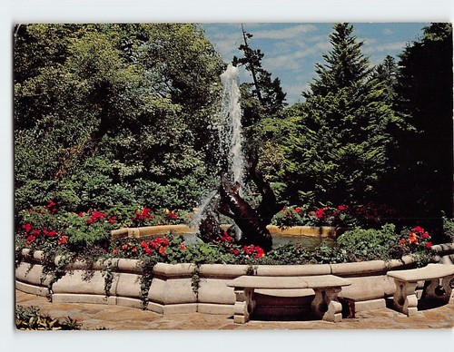 Postcard dolphin fountain - dolphin,