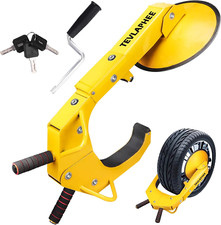 Wheel Lock Anti-Theft Trailers Wheel Clamp Adjustable Lug Nuts Cover for Vehicle