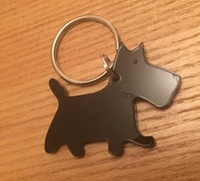 Westie Scottie Dog Keyring Keychain Bag Charm Gift