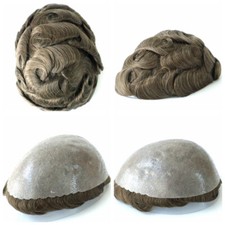 Poly Skin Toupee Durable Mens